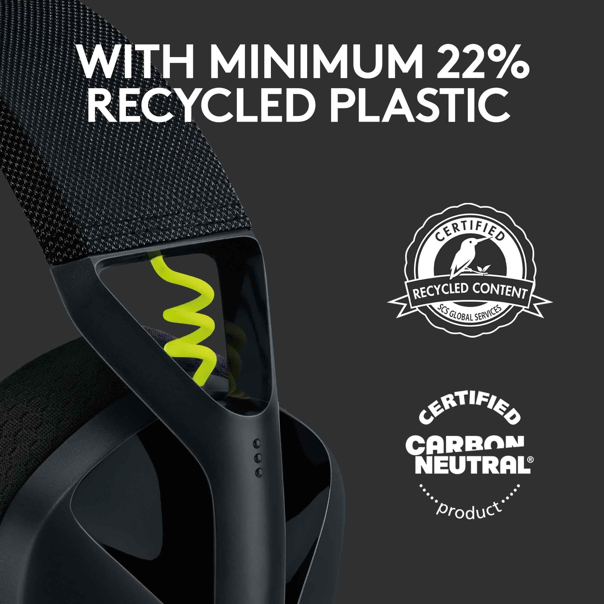 Logitech G435 LIGHTSPEED Wireless Gaming Headset (Black)