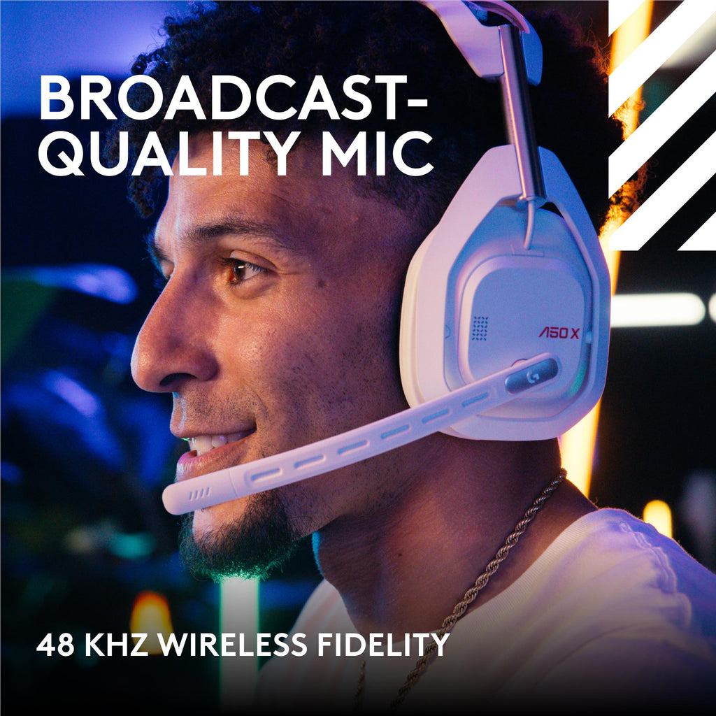 Logitech G Astro A50 X LIGHTSPEED Wireless Gaming Headset + Base Station (White)