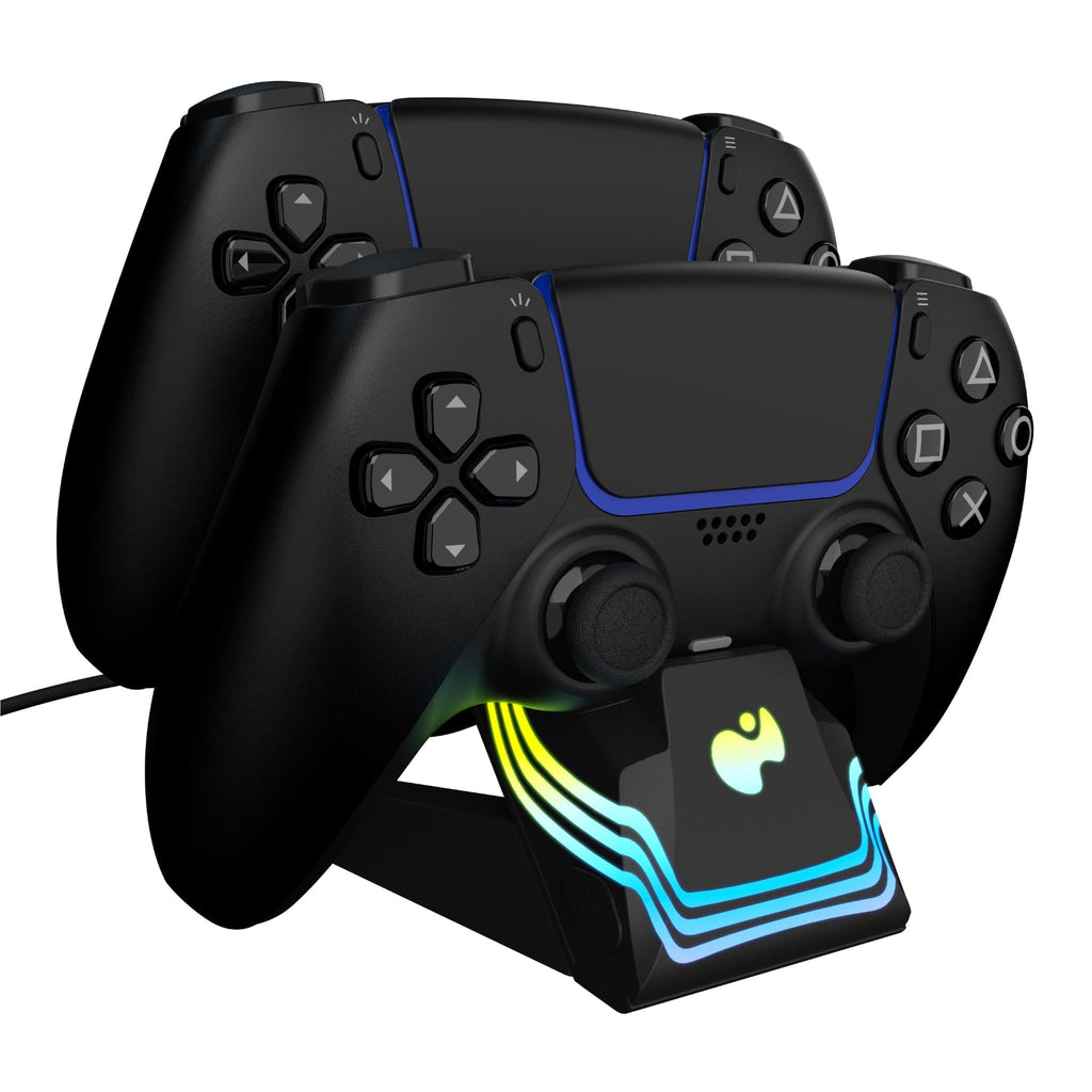 Afterglow Wave Dual Charger for PlayStation 5 (Black)