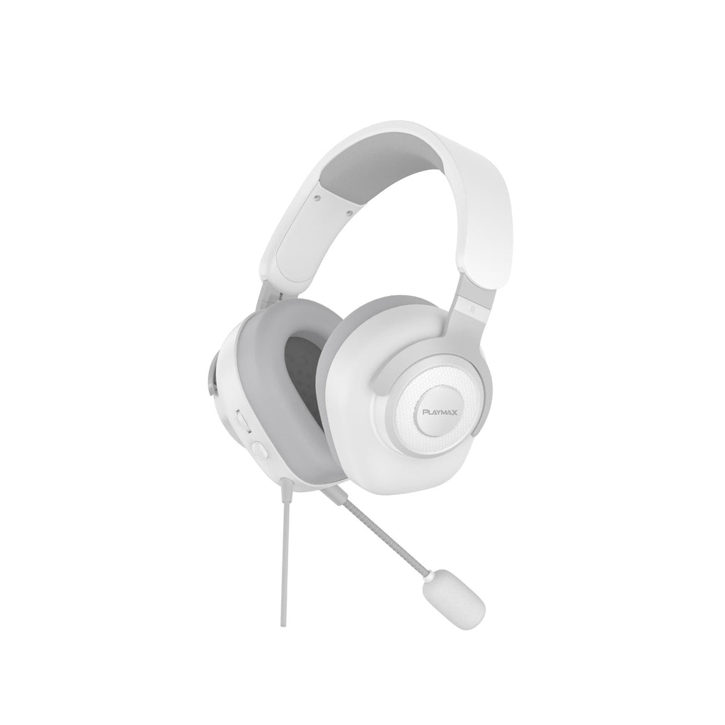 Playmax MX1 PRO Wired Gaming Headset (White)