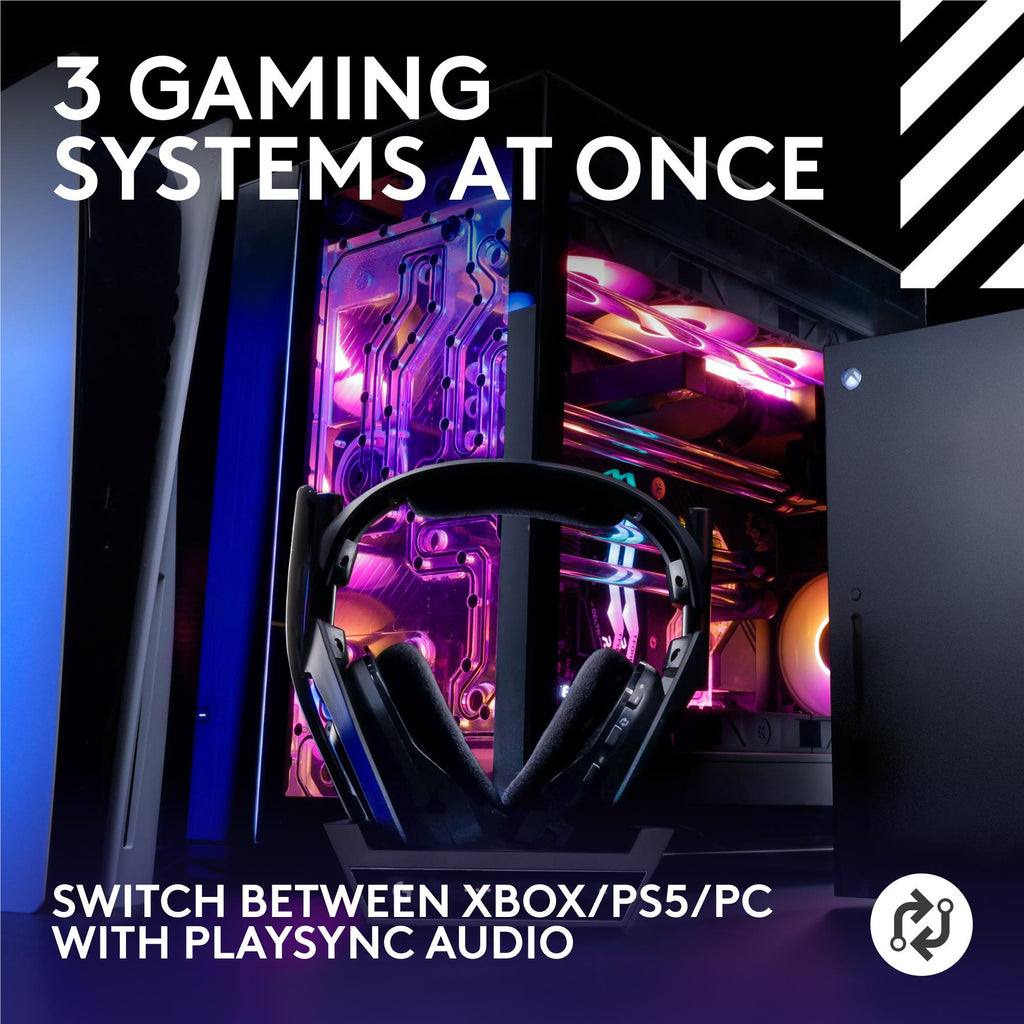 Logitech G Astro A50 LIGHTSPEED Wireless Gaming Headset + Base Station (Black)