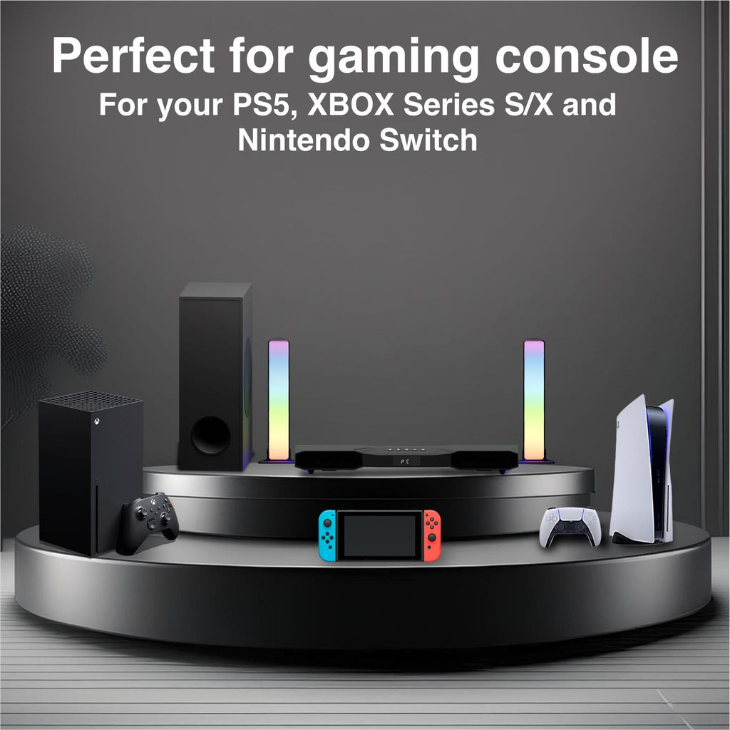 GTek Gaming 2.1CH RGB Soundbar with subwoofer