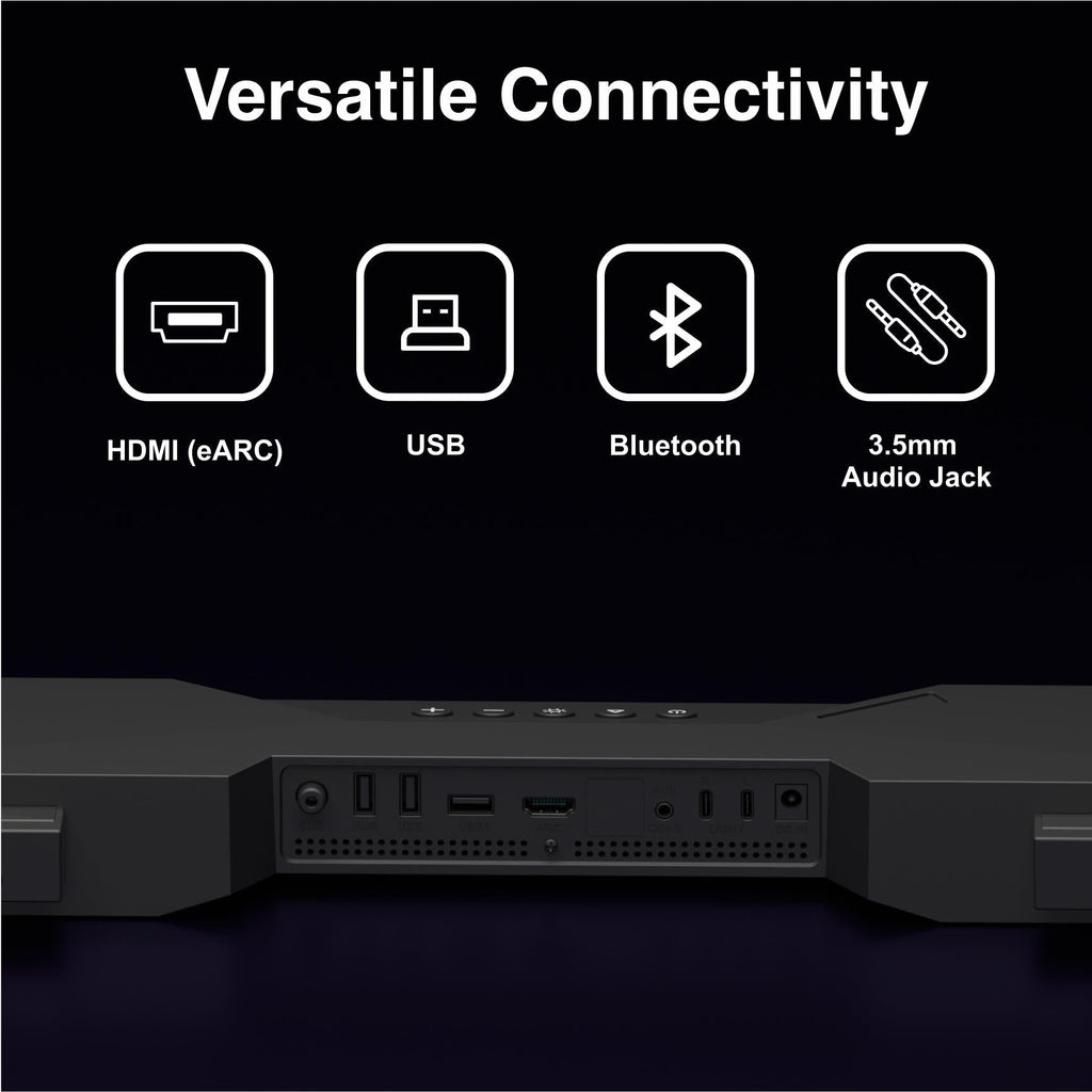 GTek Gaming 2.1CH RGB Soundbar with subwoofer