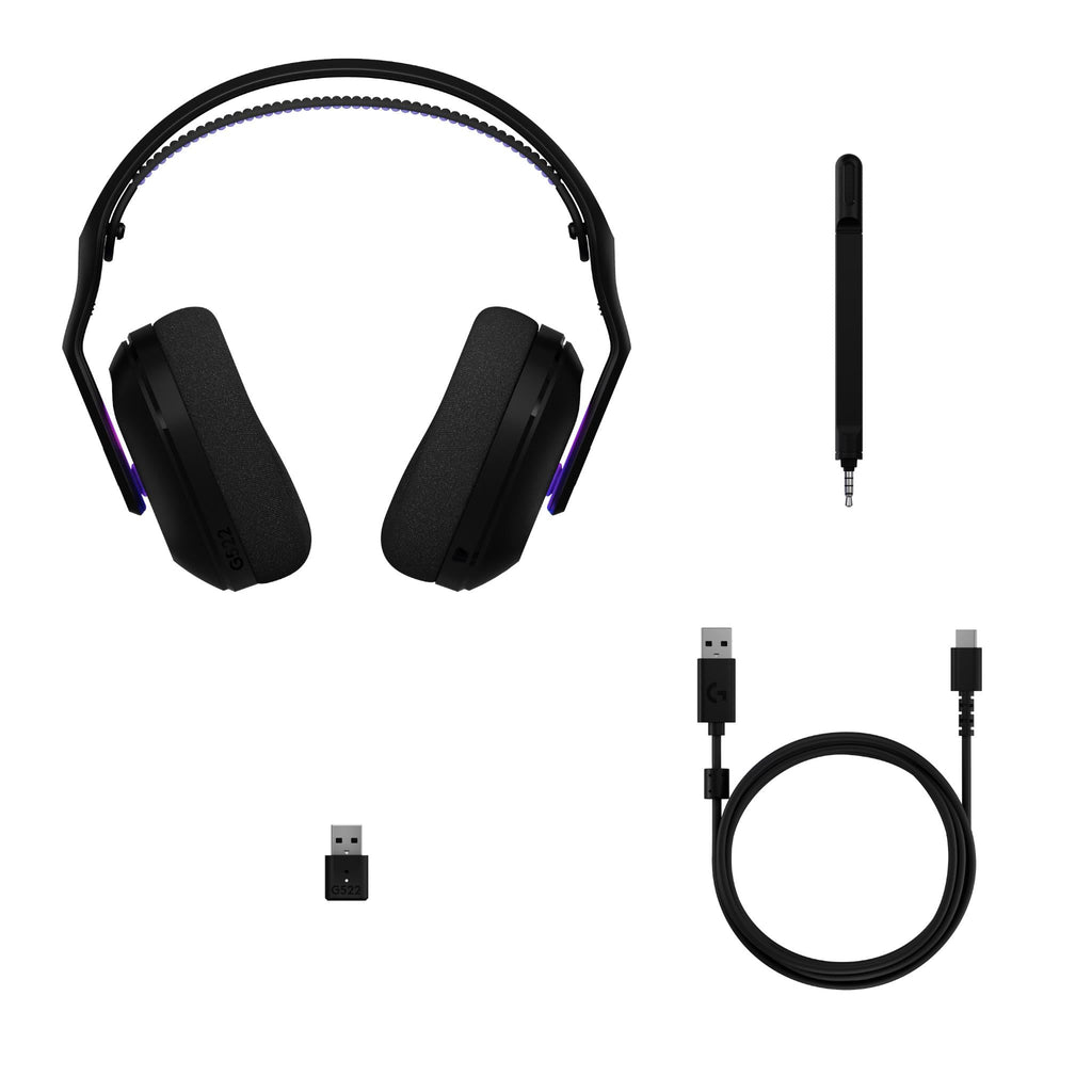 Logitech G522 LIGHTSPEED Wireless Gaming Headset (Black)