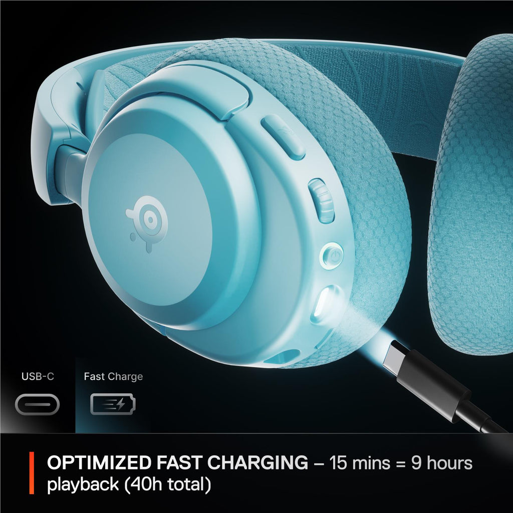 SteelSeries Arctis Nova 3P Wireless Multi-Platform Gaming Headset (Aqua)