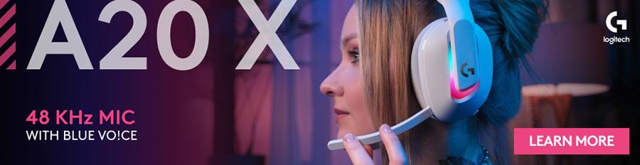 Logitech G Astro A20X PLAYSYNC Wireless Headset (White)